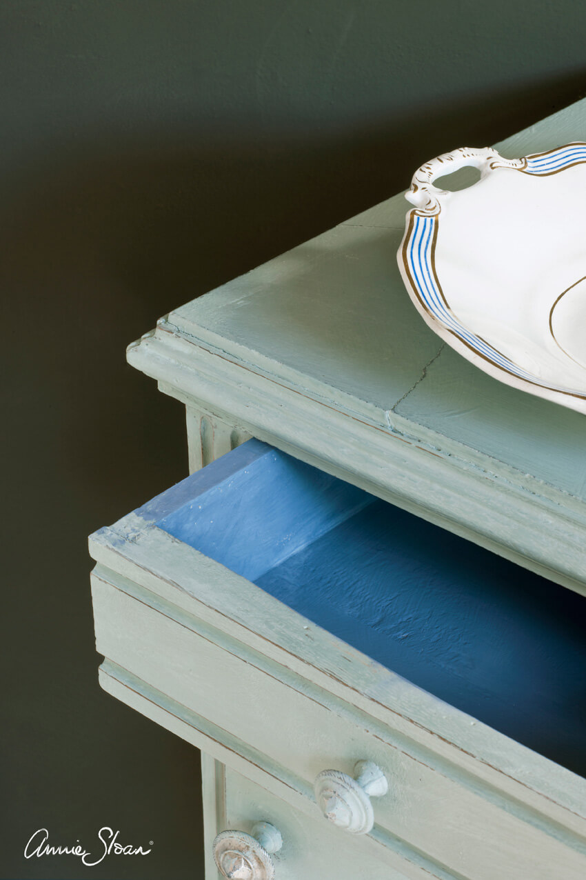 Schublade in Duck Egg Blue Chalk Paint von Annie Sloan