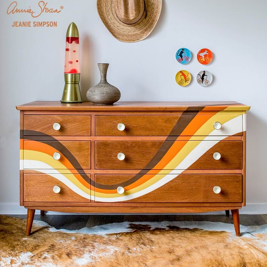 Kreidefarbe Barcelona Orange