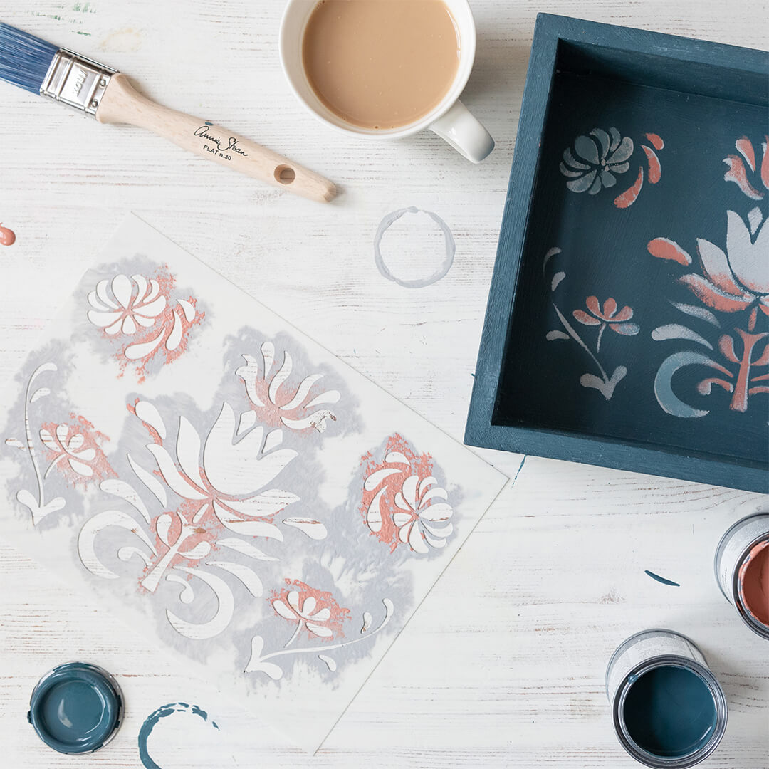 Kreidefarbe Tablett Upcycling-Set | Annie Sloan