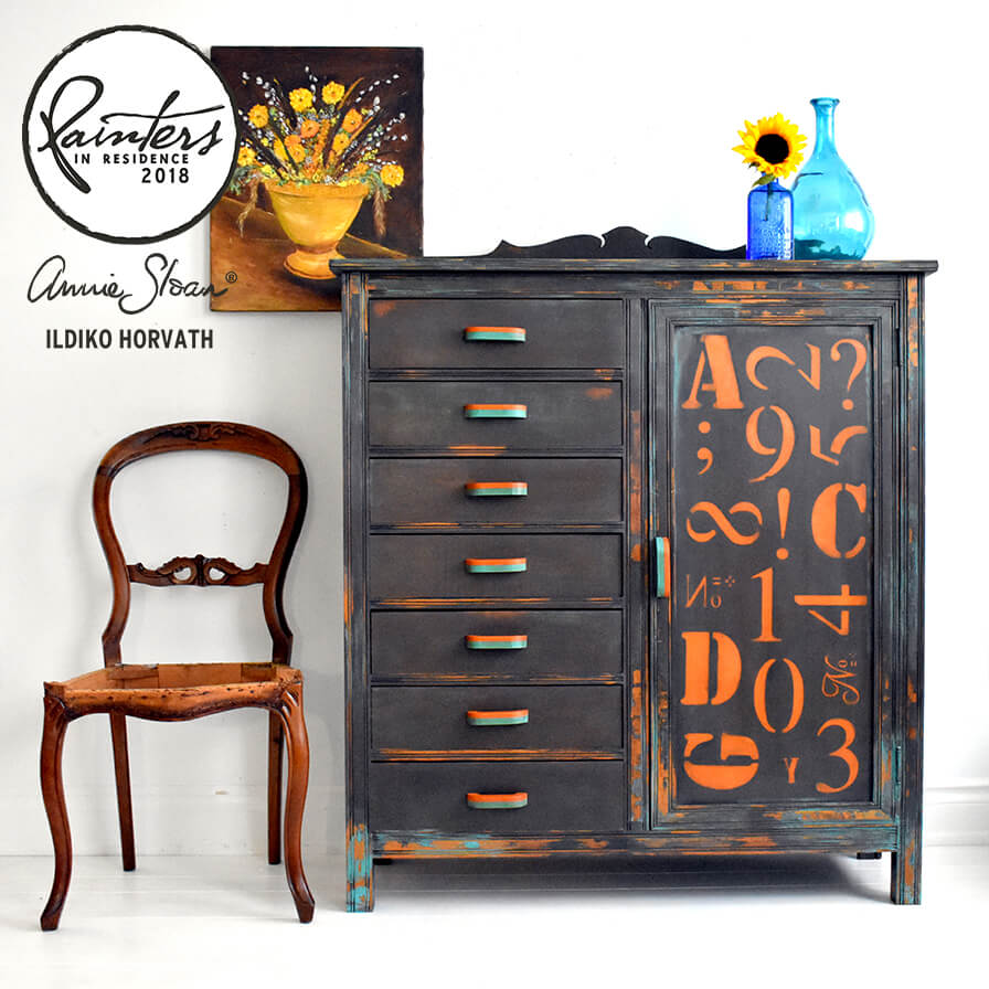 Kreidefarbe Barcelona Orange