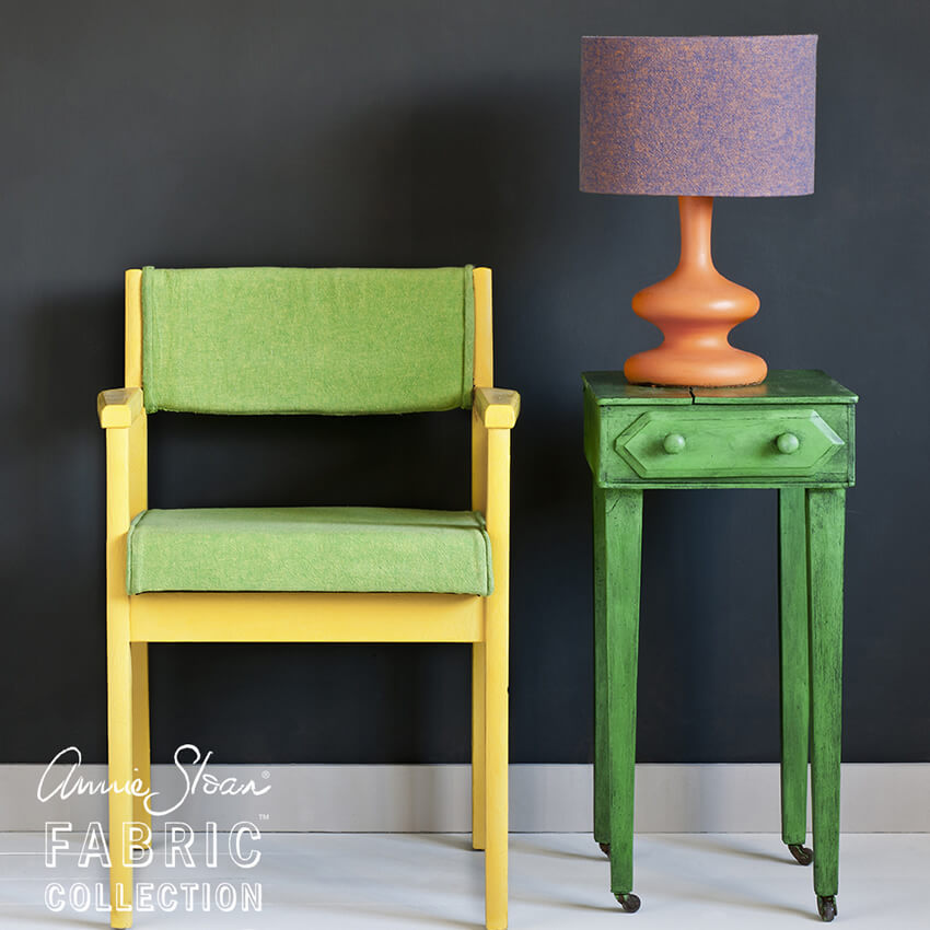 Stuhl mit Stoff von Annie Sloan