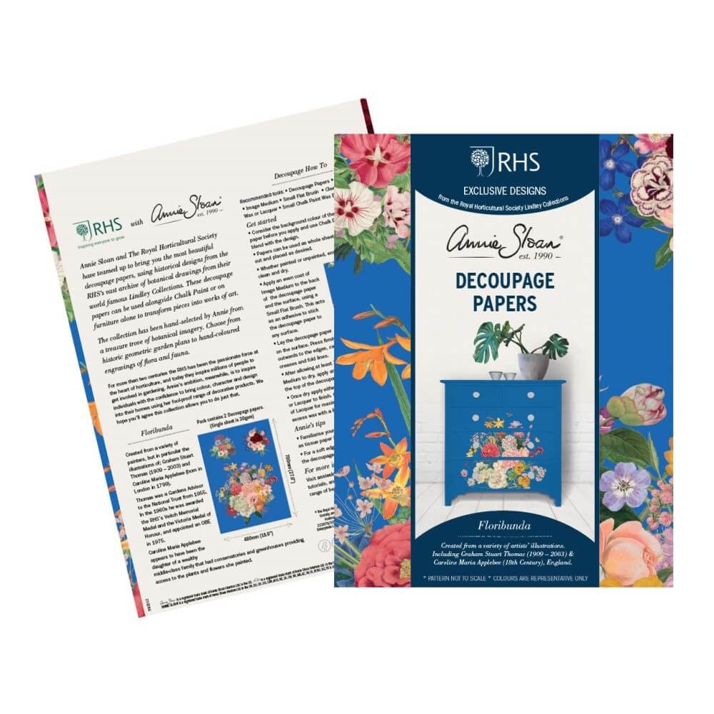 RHS Decoupage Papier Floribunda