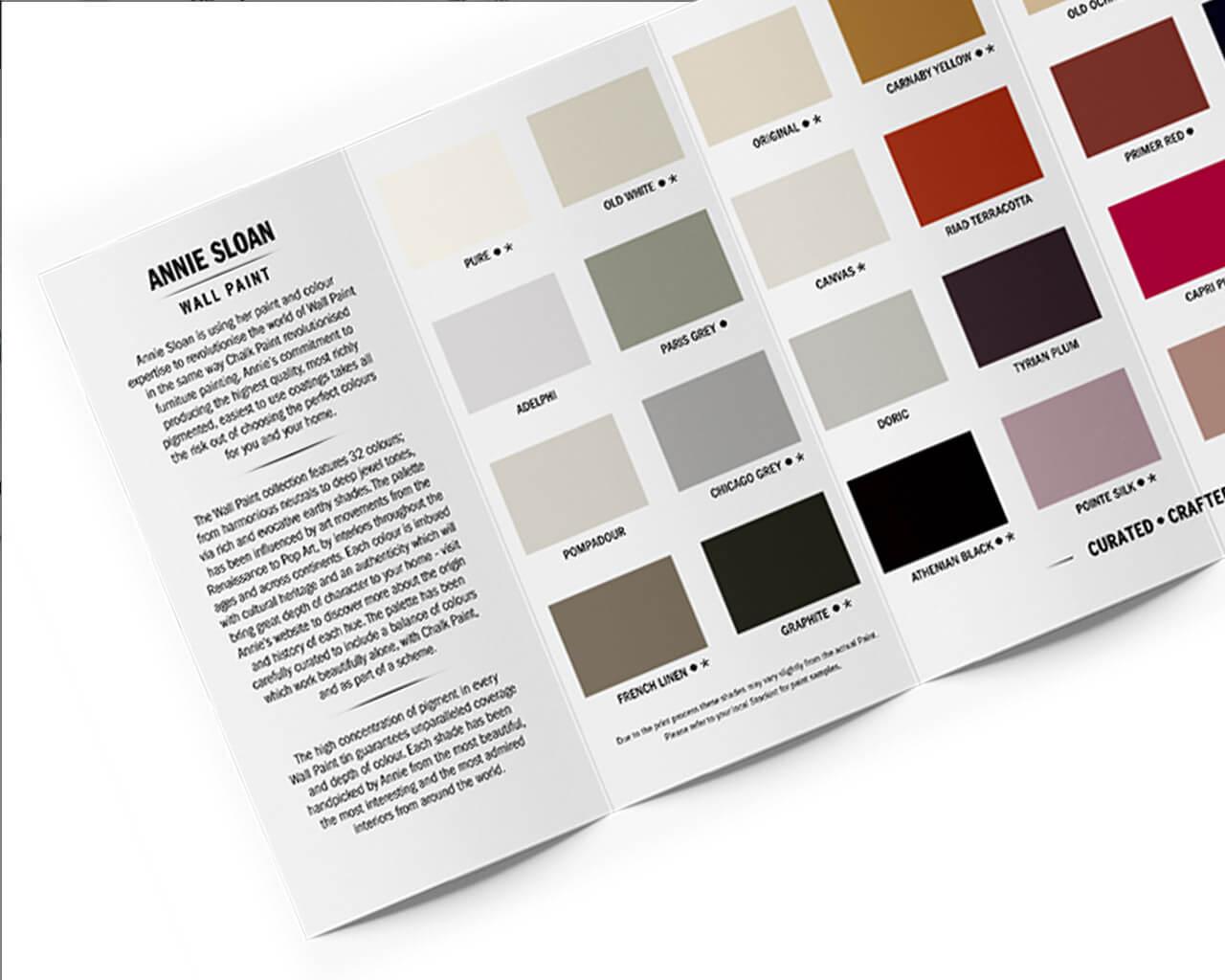 Annie Sloan Wall Paint & Satin Paint Farbkarte