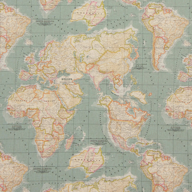 Stoff World Map