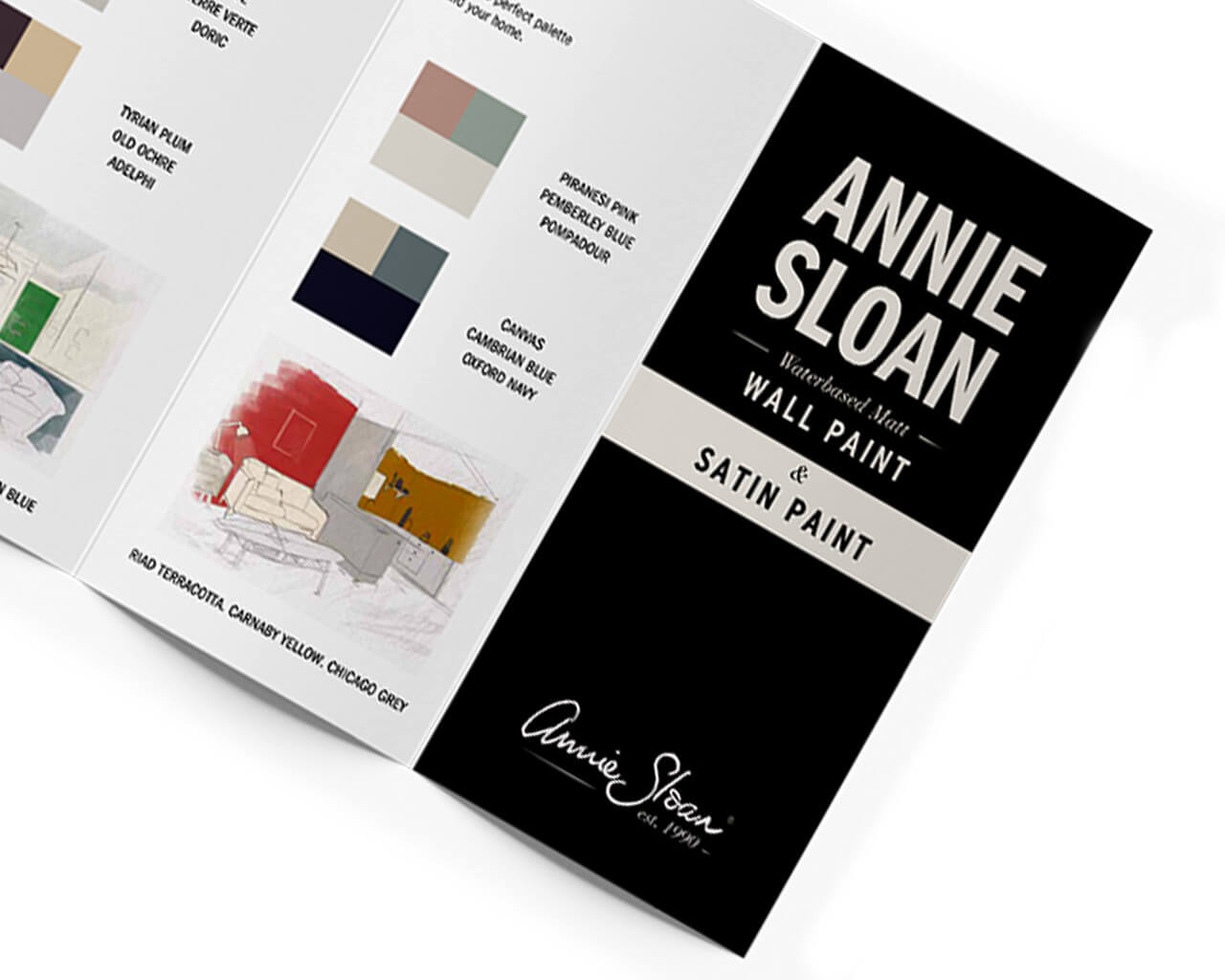 Annie Sloan Wall Paint & Satin Paint Farbkarte