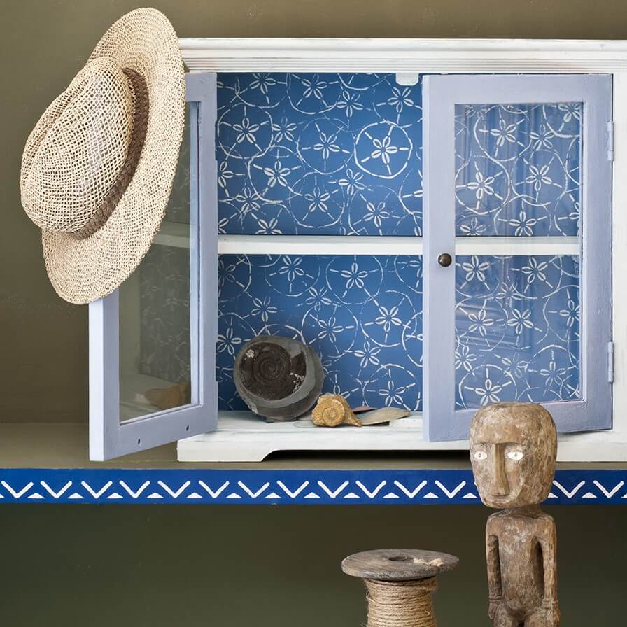 Kreidefarbe Greek Blue